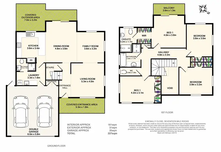Floorplan of Homely house listing, 9 McNally Close, Seventeen Mile Rocks QLD 4073