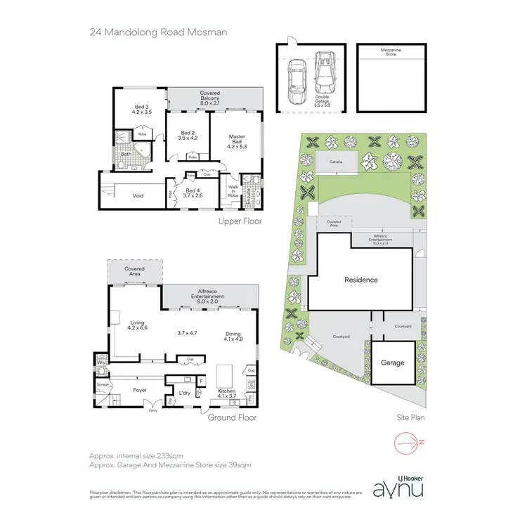 Floorplan of Homely house listing, 24 Mandolong Road, Mosman NSW 2088