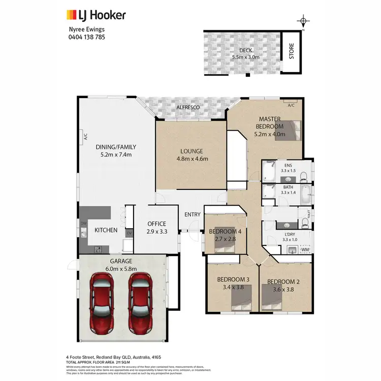 Floorplan of Homely house listing, 4 Foote Street, Redland Bay QLD 4165