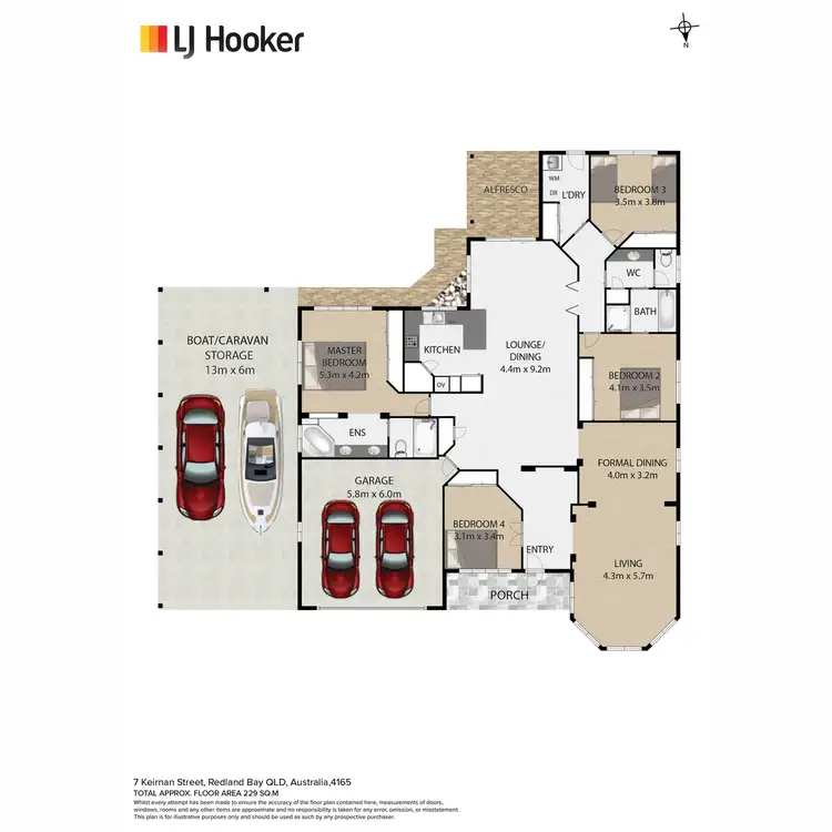 Floorplan of Homely house listing, 7 Keirnan Street, Redland Bay QLD 4165