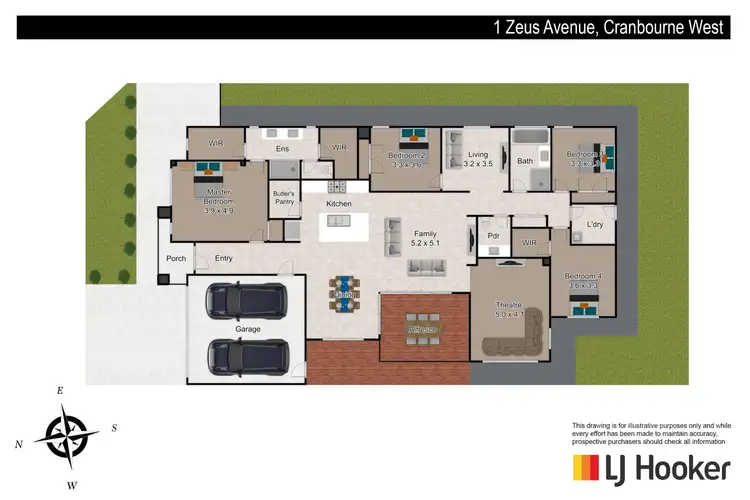 Floorplan of Homely house listing, 1 Zeus Avenue, Cranbourne West VIC 3977
