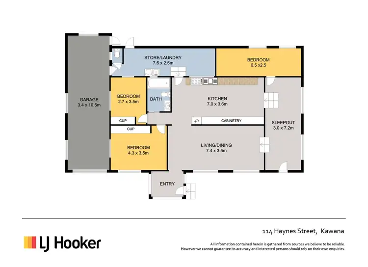 Floorplan of Homely house listing, 114 Haynes Street, Kawana QLD 4701