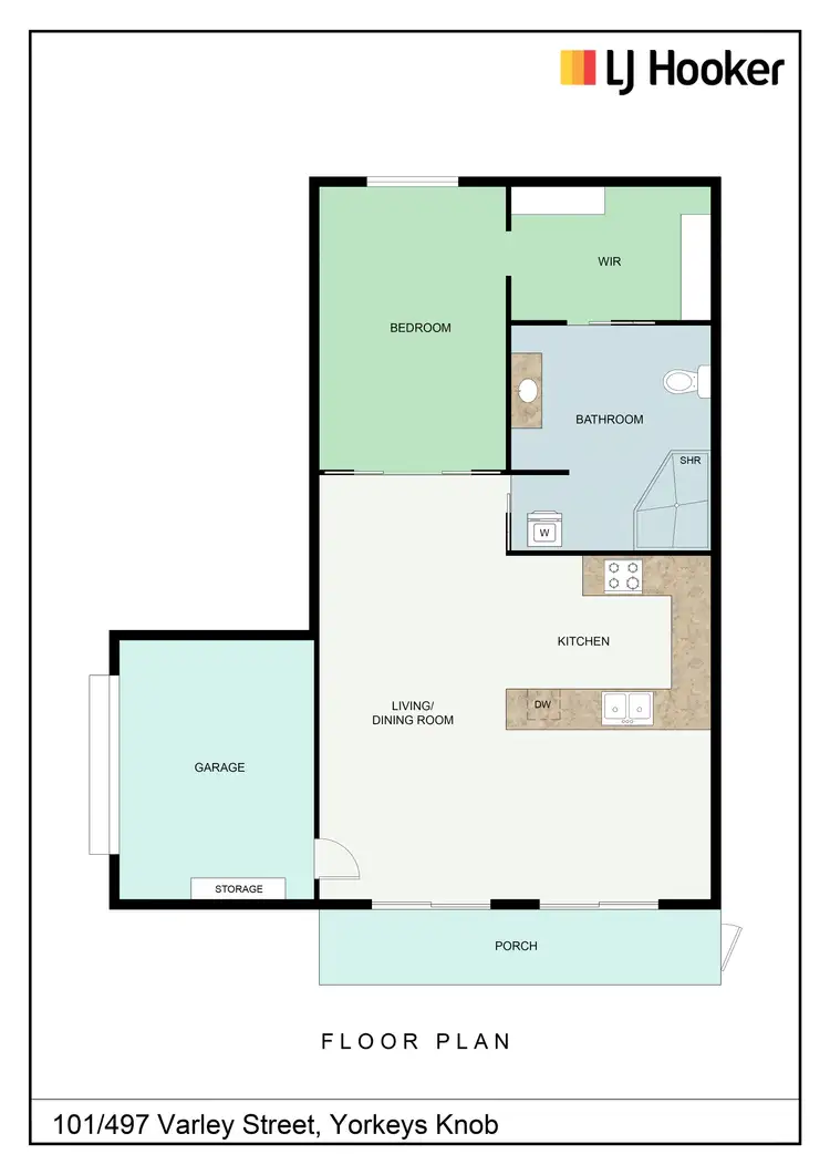 Floorplan of Homely unit listing, Unit 101/497 Varley Street, Yorkeys Knob QLD 4878