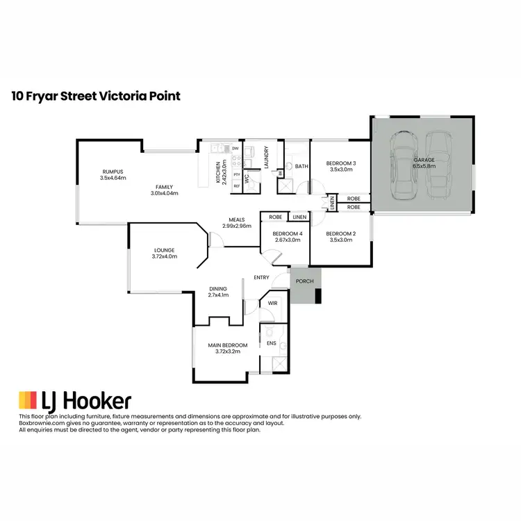 Floorplan of Homely house listing, 10 Fryar Street, Victoria Point QLD 4165