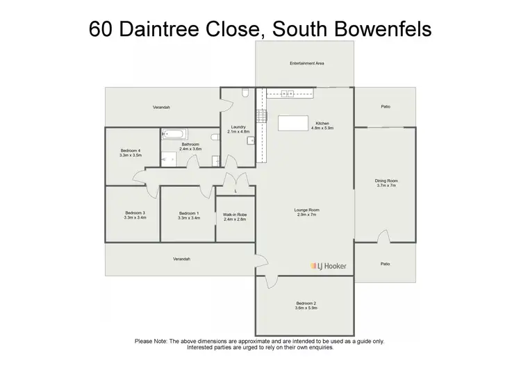Floorplan of Homely rural property listing, 60 Daintree Close, South Bowenfels NSW 2790