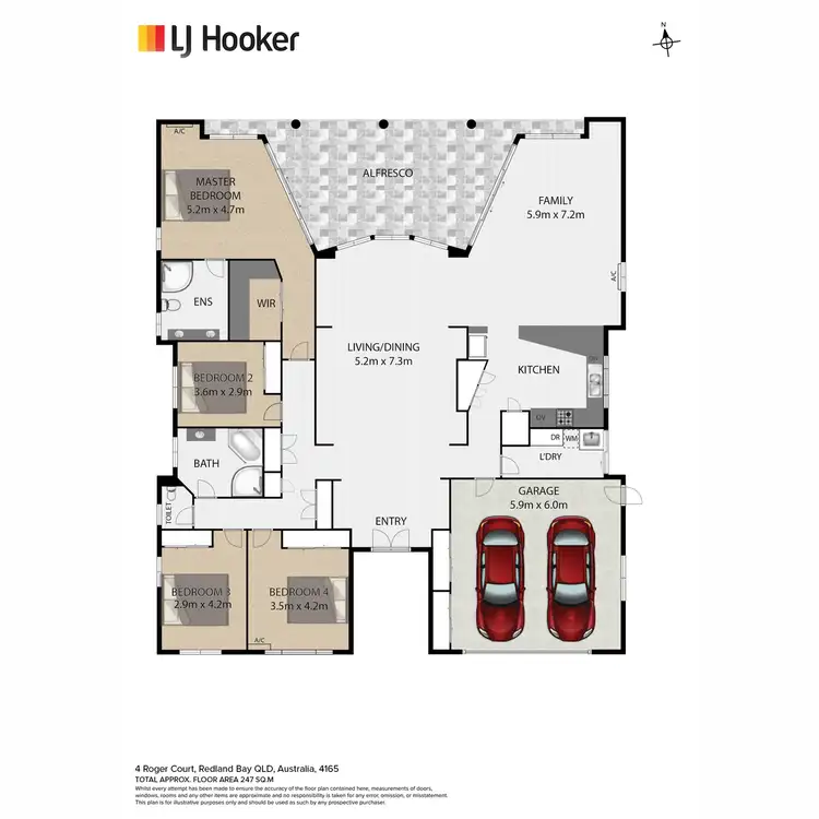 Floorplan of Homely house listing, 4 Roger Court, Redland Bay QLD 4165
