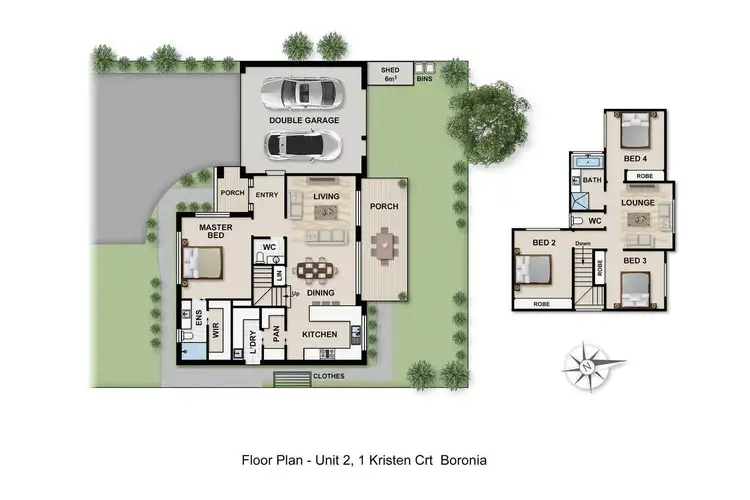 Floorplan of Homely house listing, 2/1 Kristen Court, Boronia VIC 3155