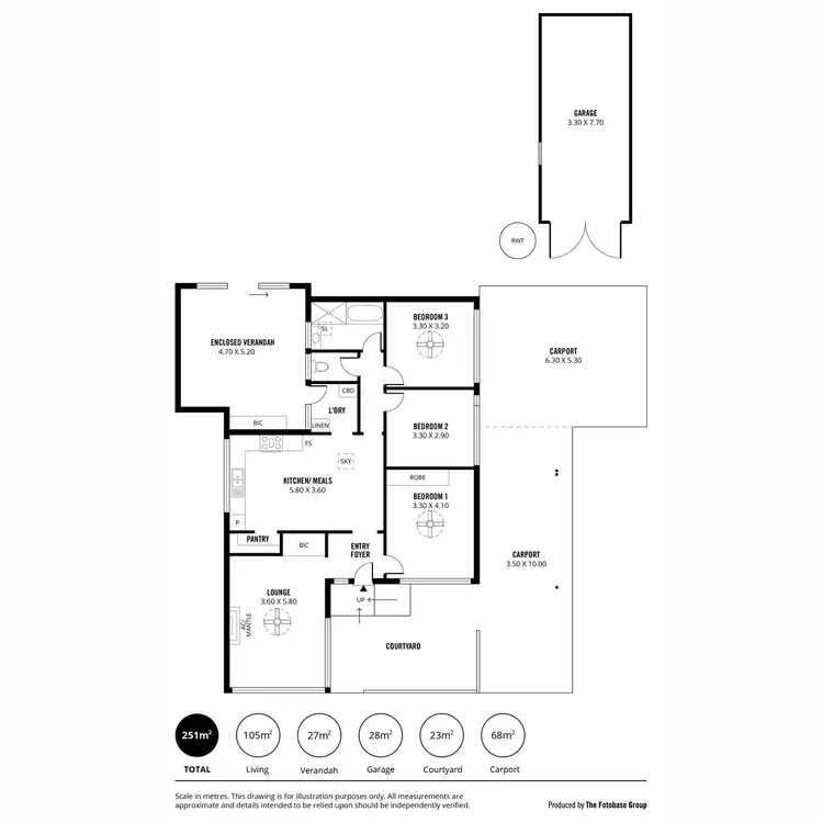 Floorplan of Homely house listing, 42 Snell Avenue, Hillbank SA 5112