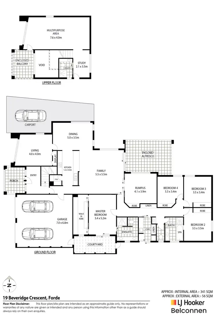 Floorplan of Homely house listing, 19 Beveridge Crescent, Forde ACT 2914