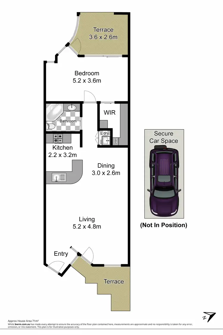 Floorplan of Homely unit listing, 3/91 Longueville Road, Lane Cove NSW 2066