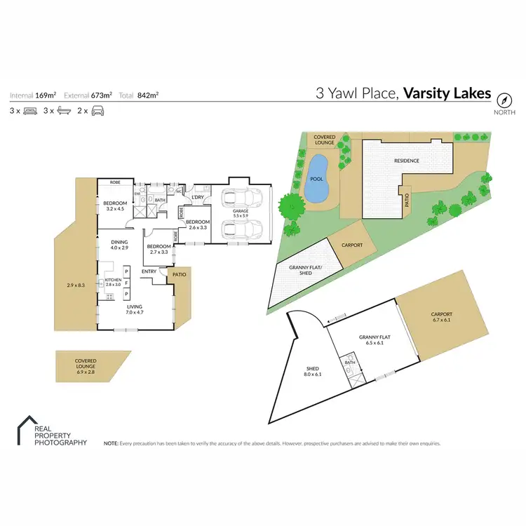 Floorplan of Homely house listing, 3 Yawl Place, Varsity Lakes QLD 4227