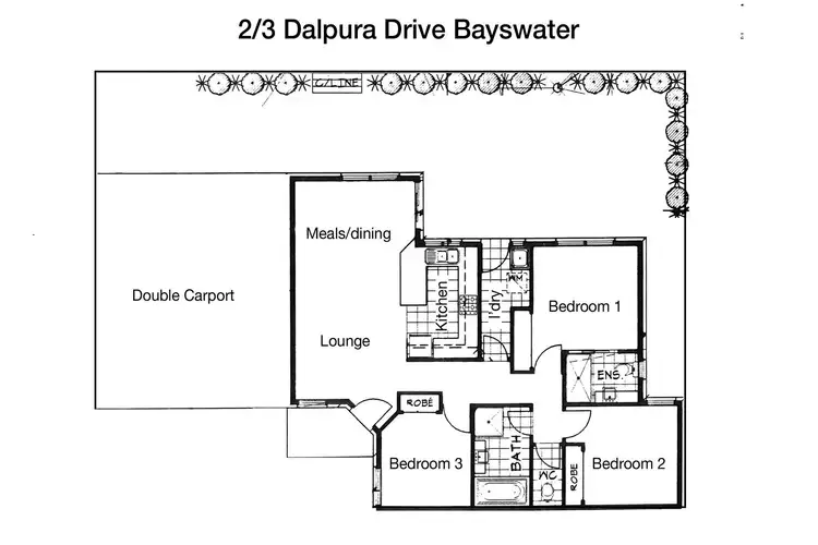 Floorplan of Homely unit listing, 2/3 Dalpura Drive, Bayswater VIC 3153