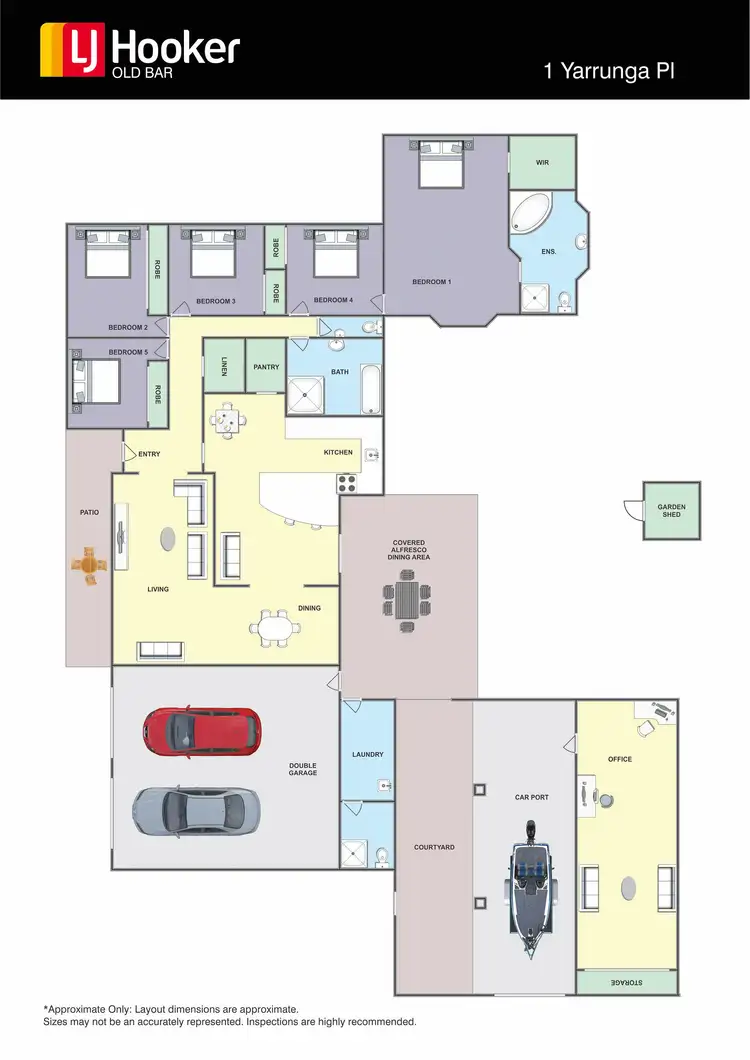 Floorplan of Homely house listing, 1 Yarrunga Place, Taree NSW 2430