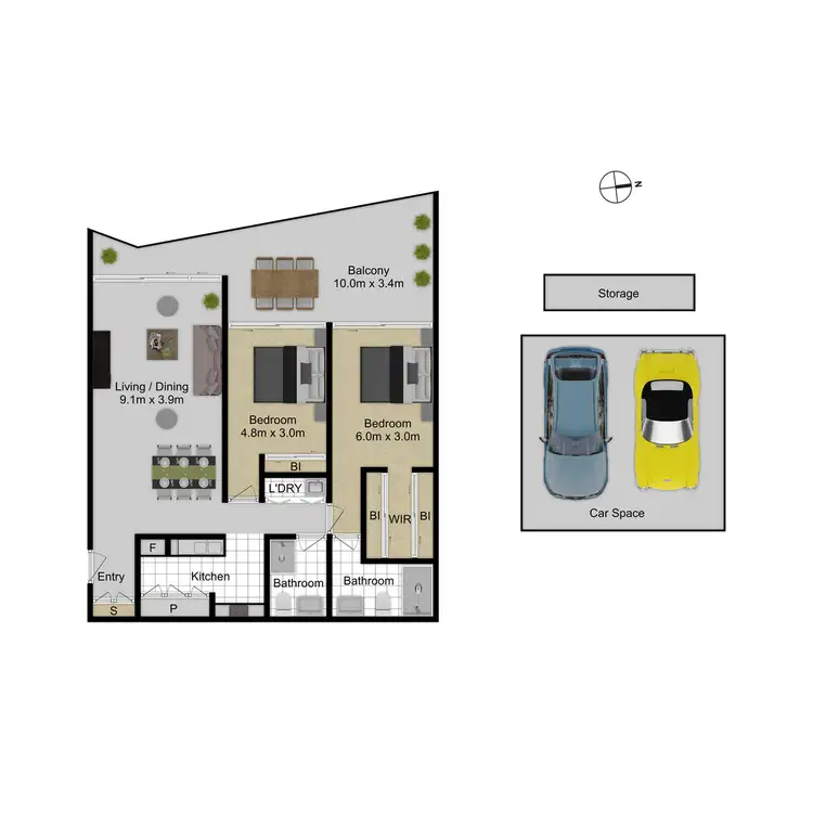 Floorplan of Homely apartment listing, 38/3 Burbury Close, Barton ACT 2600