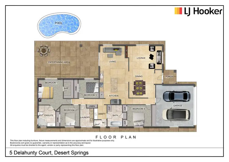 Floorplan of Homely house listing, 5 Delahunty Court, Desert Springs NT 870