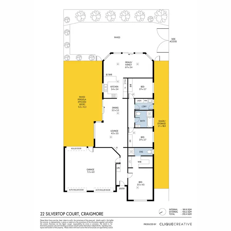 Floorplan of Homely house listing, 22 Silvertop Court, Craigmore SA 5114