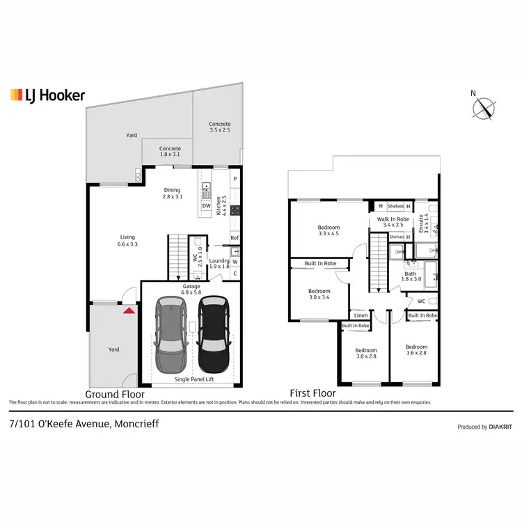 Floorplan of Homely townhouse listing, 7/101 O'Keefe Street, Moncrieff ACT 2914