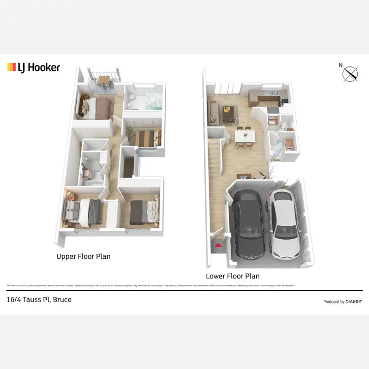 Floorplan of Homely townhouse listing, 16/4 Tauss Place, Bruce ACT 2617
