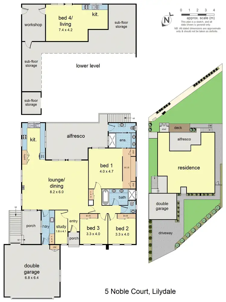 Floorplan of Homely house listing, 5 Noble Court, Lilydale VIC 3140