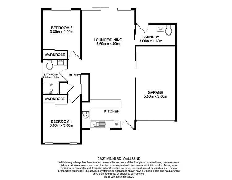 Floorplan of Homely villa listing, 25/27 Minmi Road, Wallsend NSW 2287