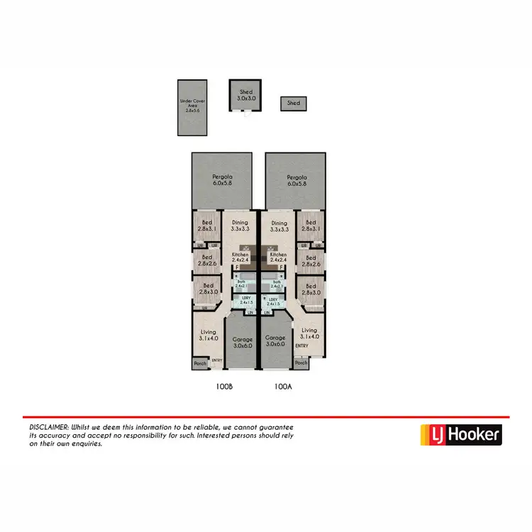 Floorplan of Homely house listing, 100 Brussels Crescent, Rooty Hill NSW 2766