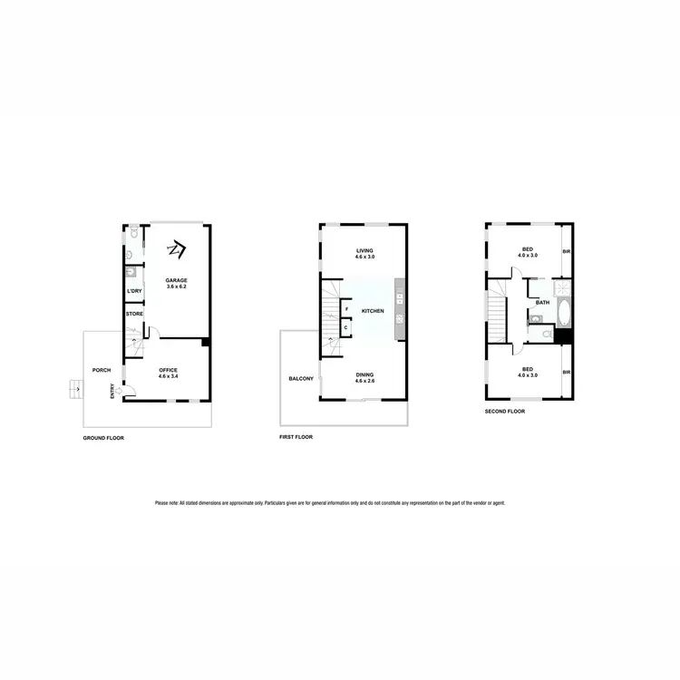 Floorplan of Homely townhouse listing, 1 Swagman Walk, Wollert VIC 3750