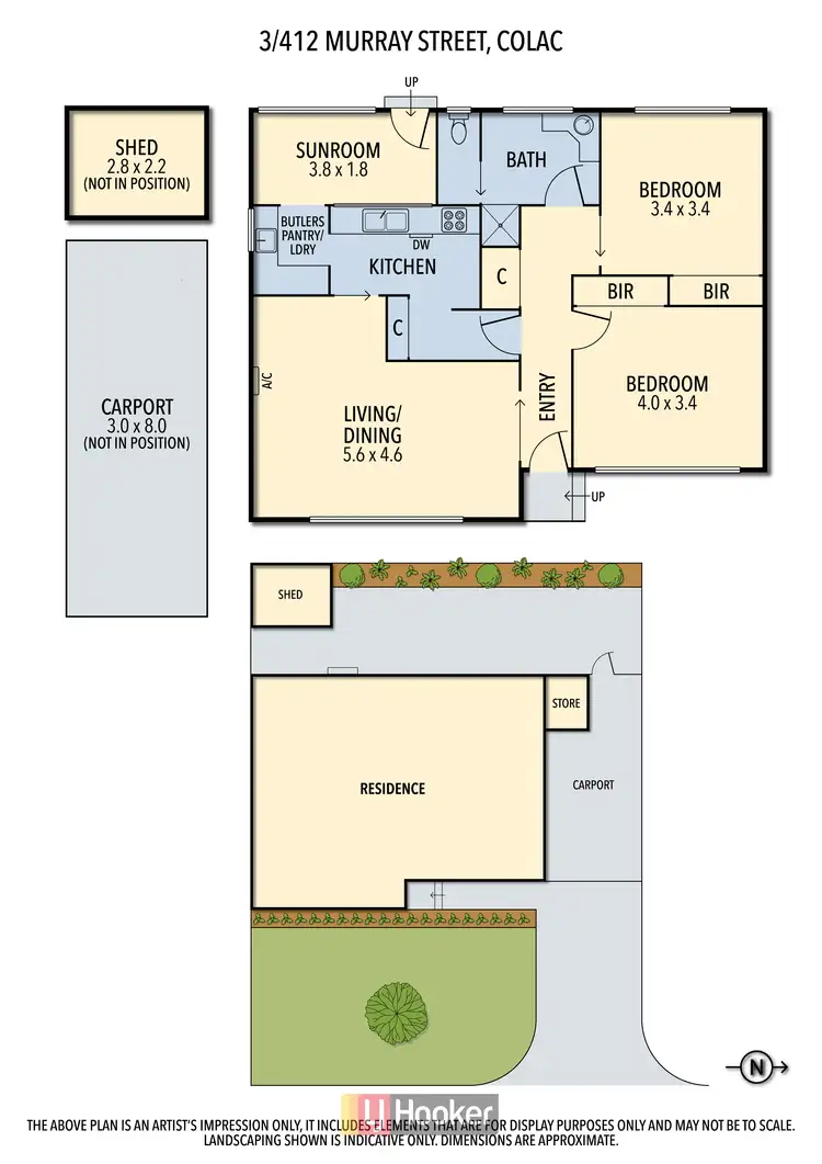 Floorplan of Homely unit listing, 3/412 Murray Street, Colac VIC 3250