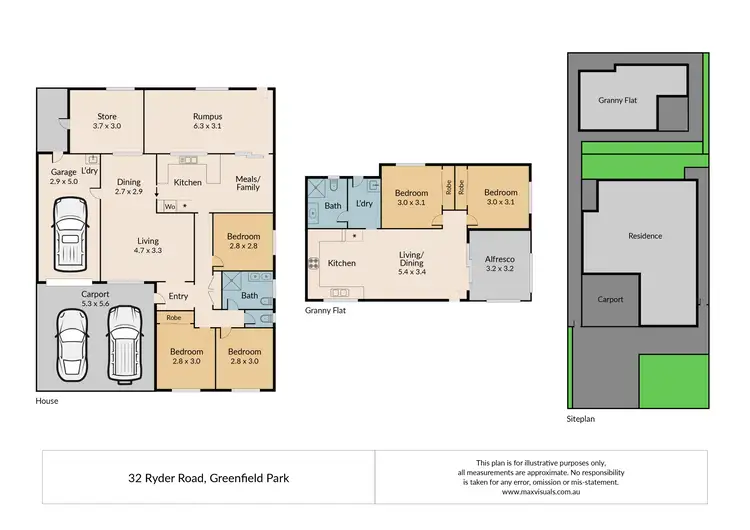 Floorplan of Homely house listing, 32 & 32A Ryder Road, Greenfield Park NSW 2176