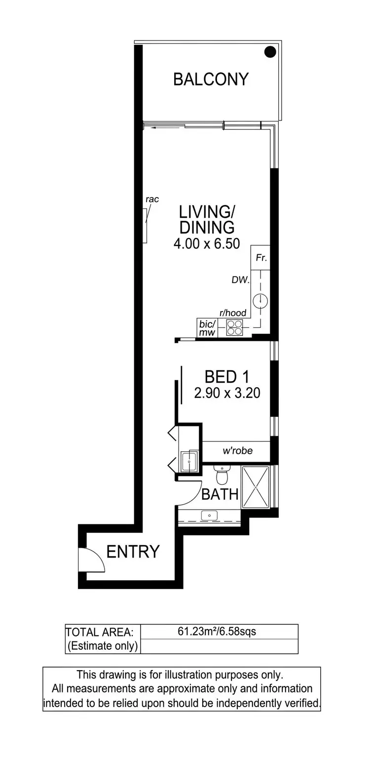 Floorplan of Homely apartment listing, 515/1-2 Tarni Court, New Port SA 5015