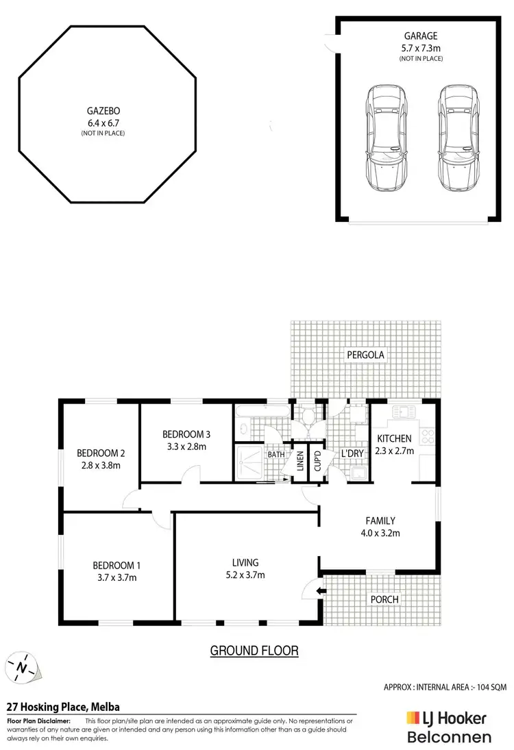 Floorplan of Homely house listing, 27 Hosking Place, Melba ACT 2615