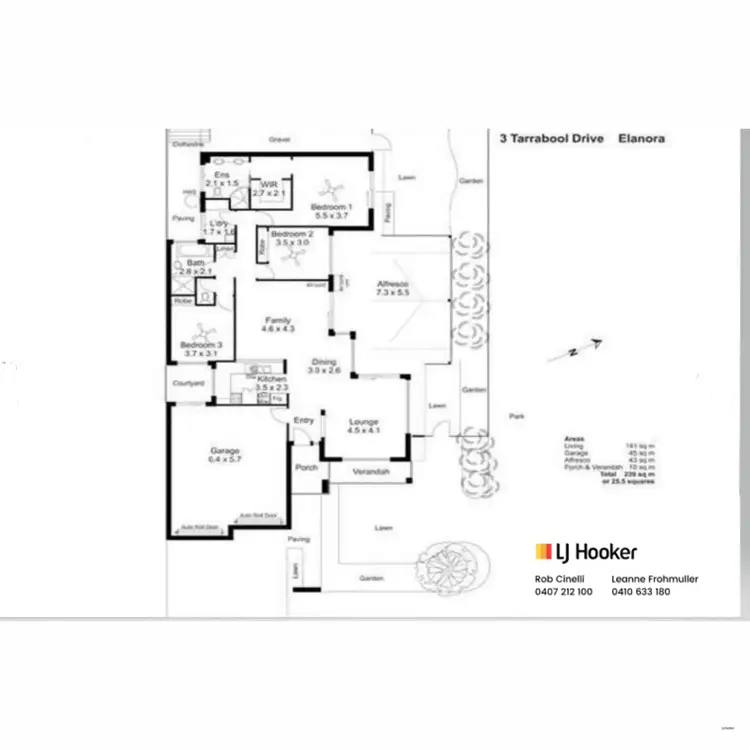 Floorplan of Homely house listing, 3 Tarrabool Drive, Elanora QLD 4221