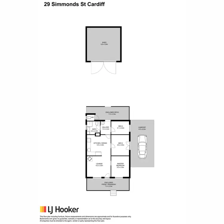 Floorplan of Homely house listing, 24 & 29 Simmonds Street, Cardiff WA 6225