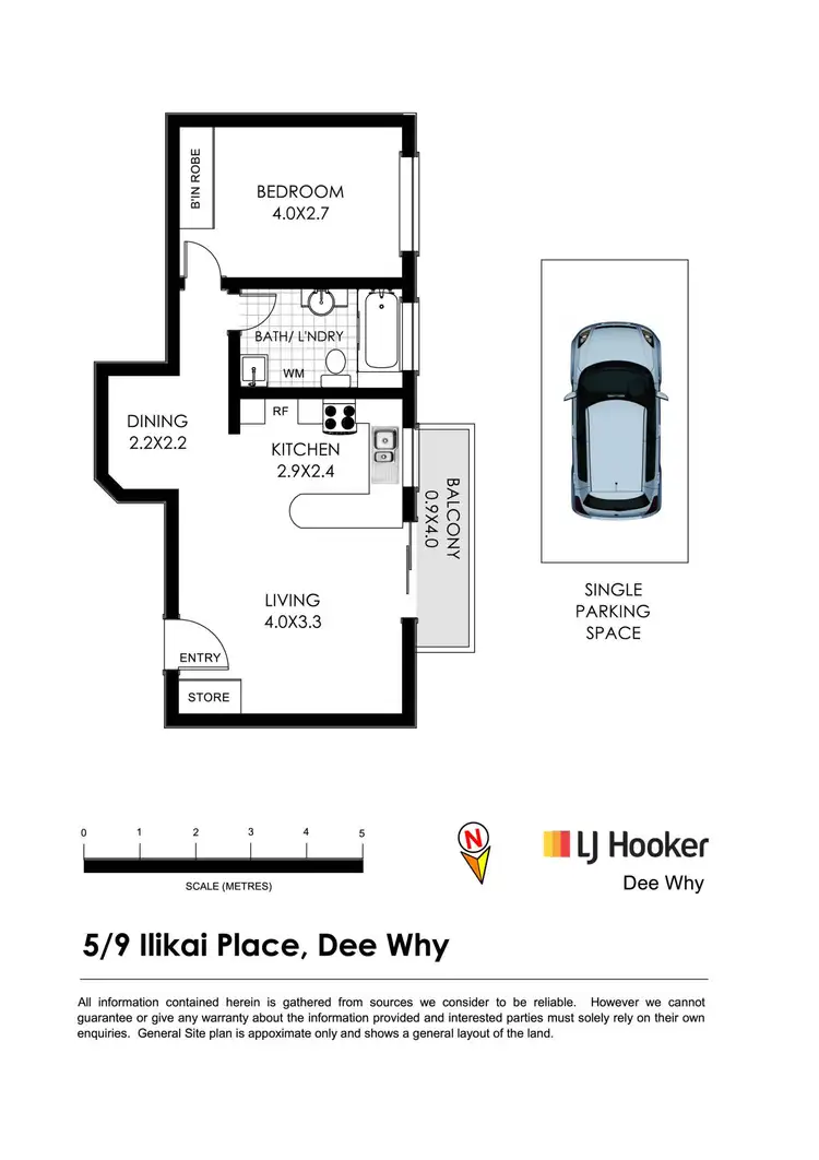 Floorplan of Homely apartment listing, 5/9 Ilikai Place, Dee Why NSW 2099