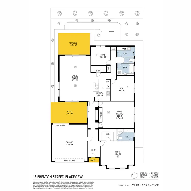 Floorplan of Homely house listing, 18 Brenton Street, Blakeview SA 5114