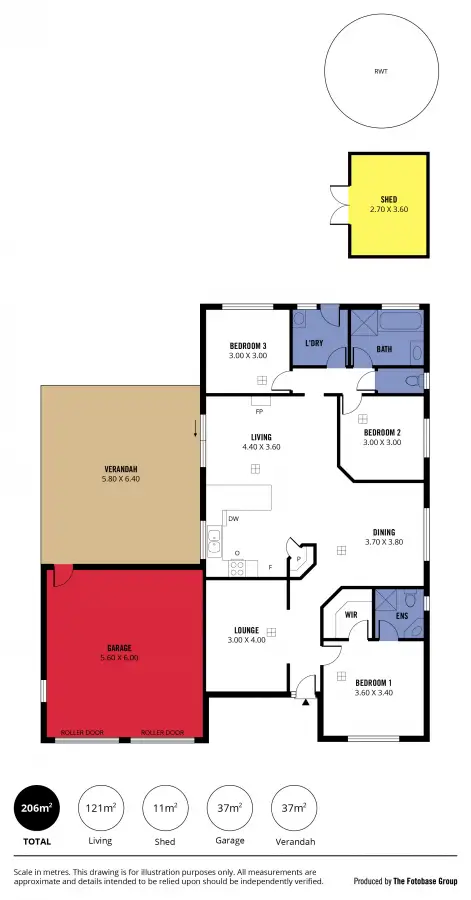 Floorplan of Homely house listing, 3 Wakefield Drive, Goolwa North SA 5214