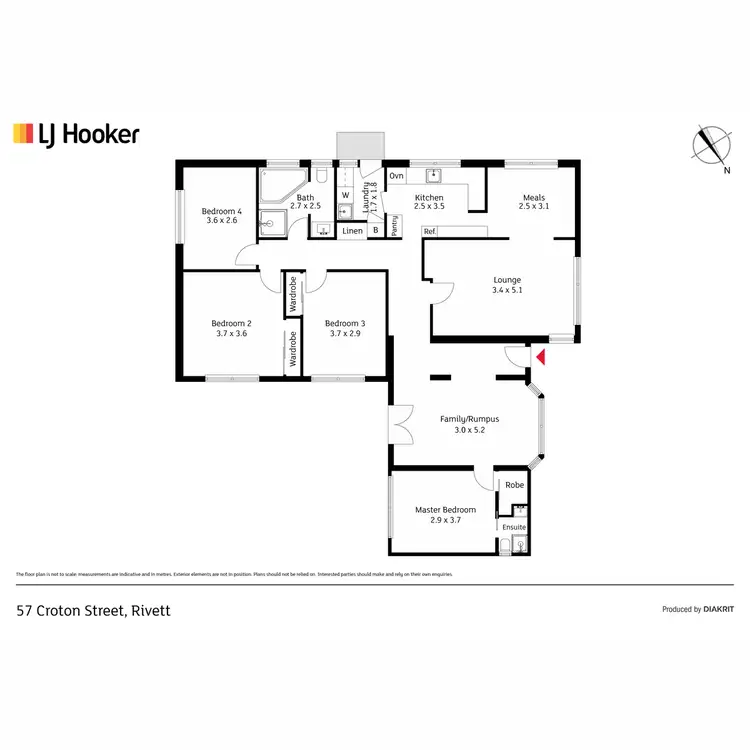Floorplan of Homely house listing, 57 Croton Street, Rivett ACT 2611