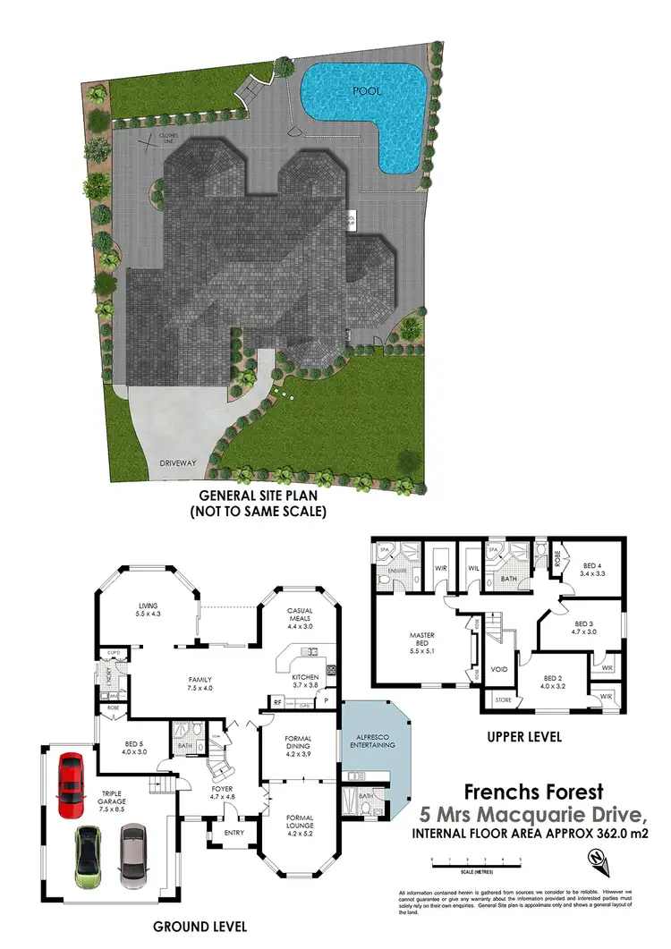 Floorplan of Homely house listing, 5 Mrs Macquarie Drive, Frenchs Forest NSW 2086