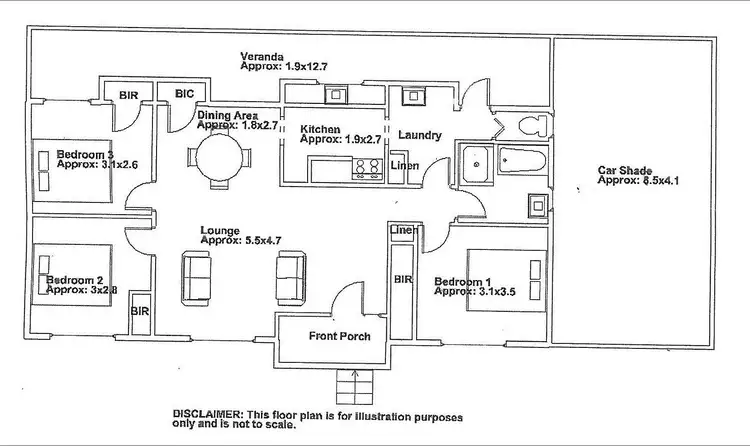 Floorplan of Homely house listing, 1A Trenaman Crescent, Berri SA 5343