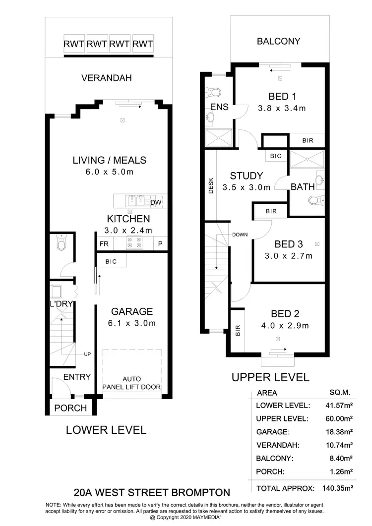 Floorplan of Homely house listing, 20A West Street, Brompton SA 5007