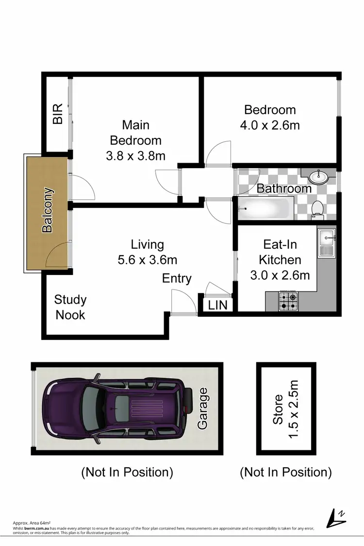 Floorplan of Homely unit listing, 8X/38 Cope Street, Lane Cove NSW 2066