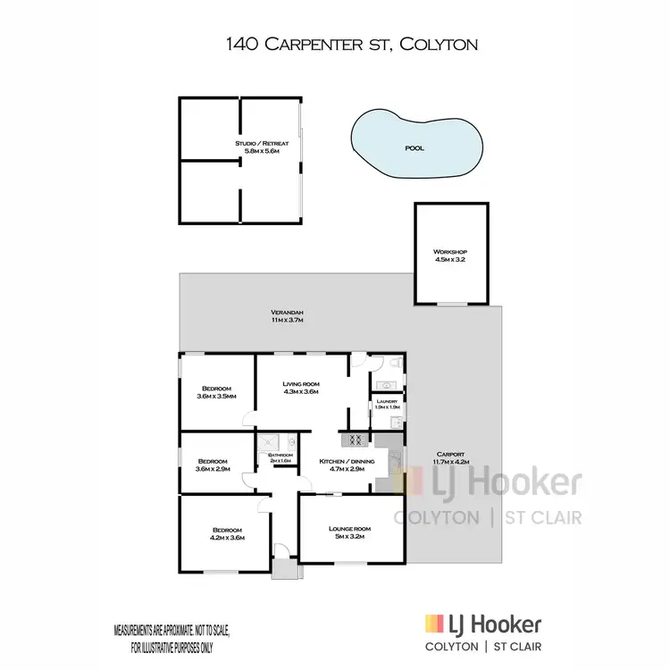 Floorplan of Homely house listing, 140 Carpenter Street, Colyton NSW 2760