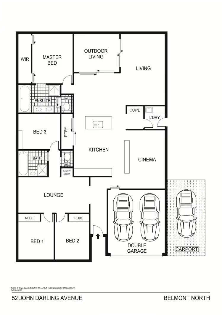 Floorplan of Homely house listing, 52 John Darling Avenue, Belmont North NSW 2280