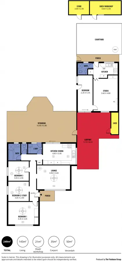 Floorplan of Homely house listing, 38 Petersen Crescent, Port Noarlunga SA 5167