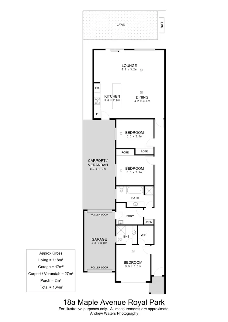 Floorplan of Homely house listing, 18A Maple Avenue, Royal Park SA 5014