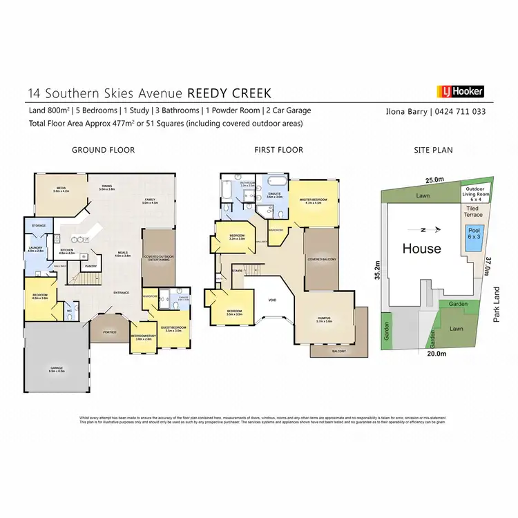 Floorplan of Homely house listing, 14 Southern Skies Avenue, Reedy Creek QLD 4227