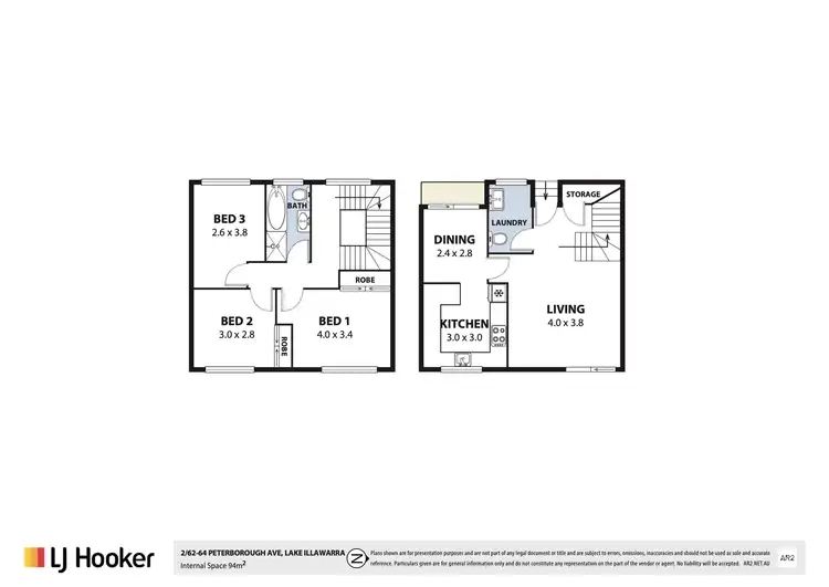 Floorplan of Homely house listing, 2/62-64 Peterborough Ave, Lake Illawarra NSW 2528