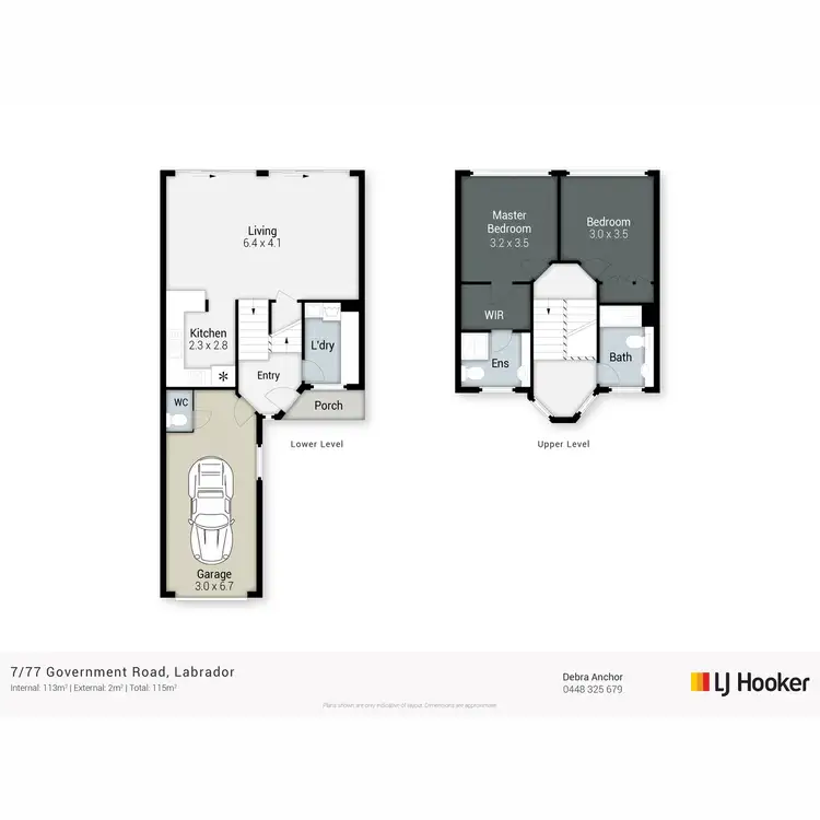 Floorplan of Homely townhouse listing, 7/77 Government Road, Labrador QLD 4215