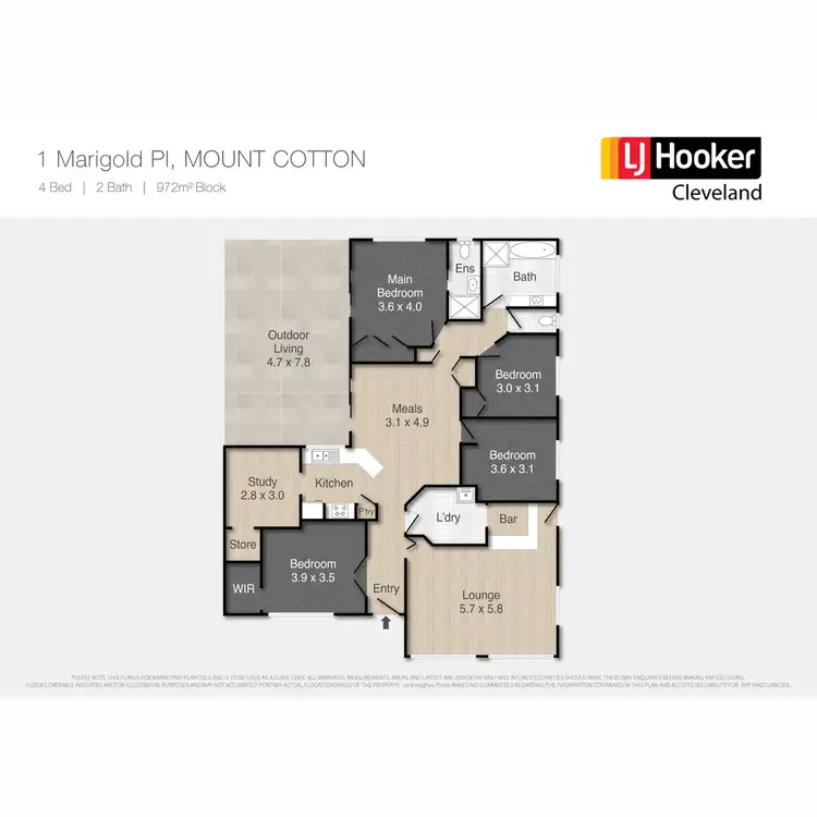 Floorplan of Homely house listing, 1 Marigold Place, Mount Cotton QLD 4165