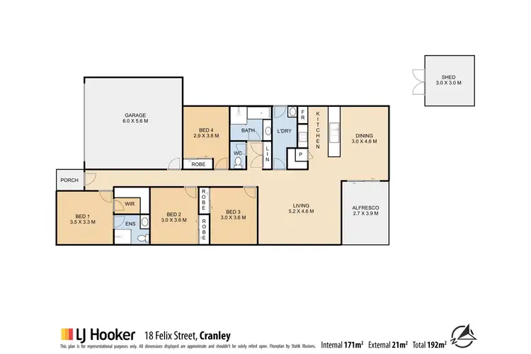 Floorplan of Homely house listing, 18 Felix Street, Cranley QLD 4350