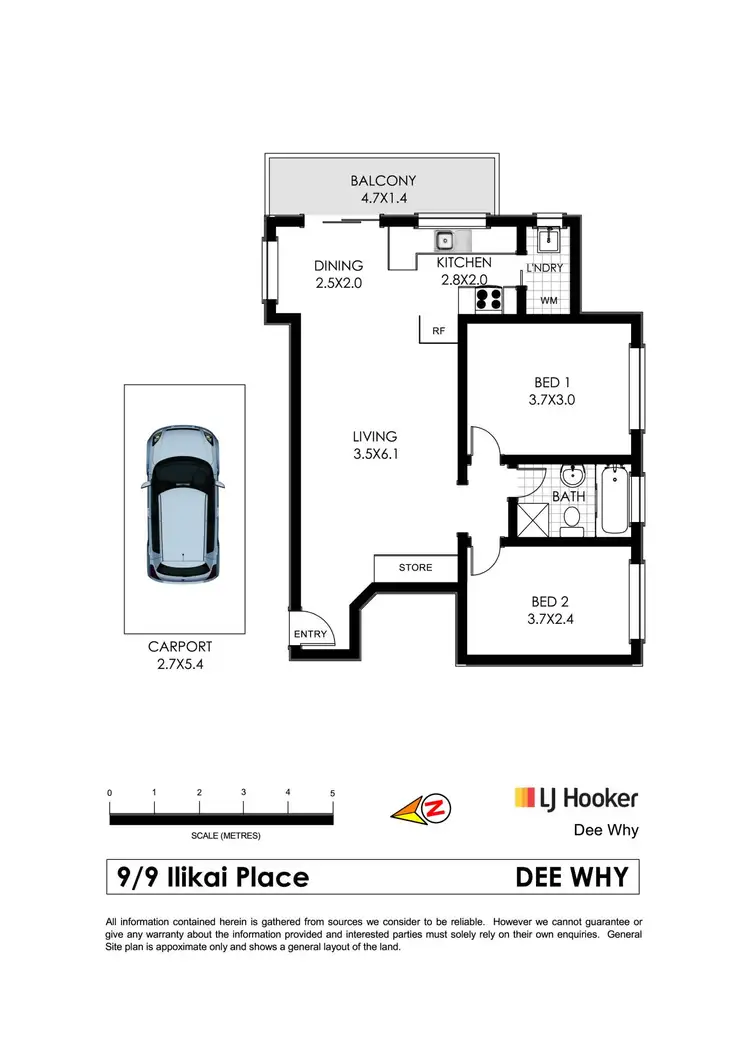 Floorplan of Homely apartment listing, 9/9 Ilikai Place, Dee Why NSW 2099